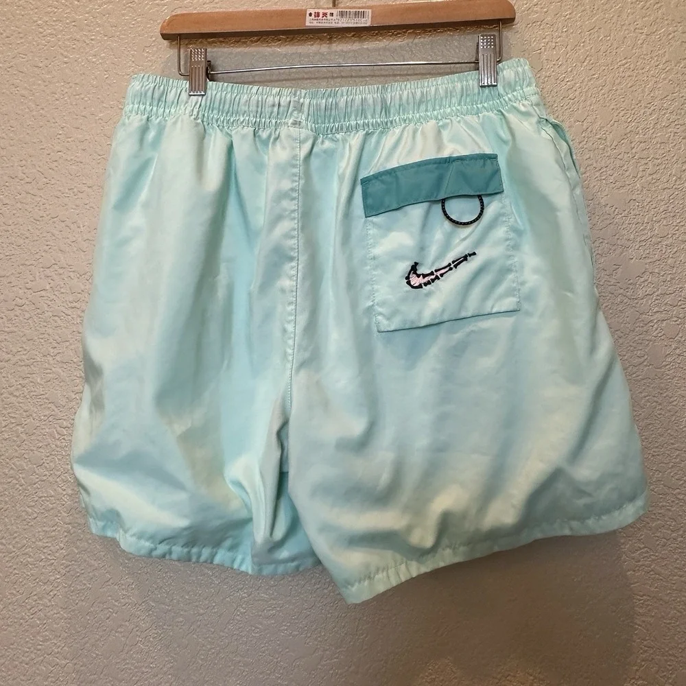 Nike Sun Club Shorts Boys Sz XL Sportswear Woven Flow Mint Foam DV9600-379 Retro
